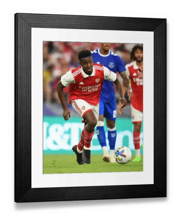 Framed Print : Arsenal's Eddie Nketiah in Action Against Everton: Pre-Season Friendly in Baltimore