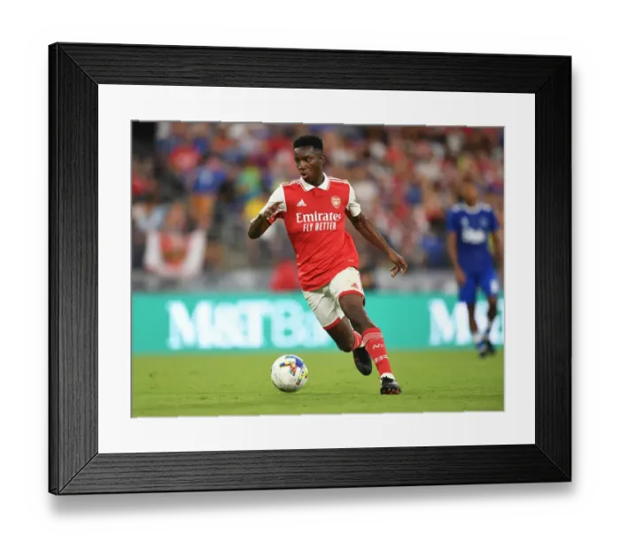 Framed Print : Arsenal's Eddie Nketiah in Pre-Season Action Against Everton, Baltimore 2022 Framed Print : Arsenal's Eddie Nketiah in Pre-Season Action Against Everton, Baltimore 2022
