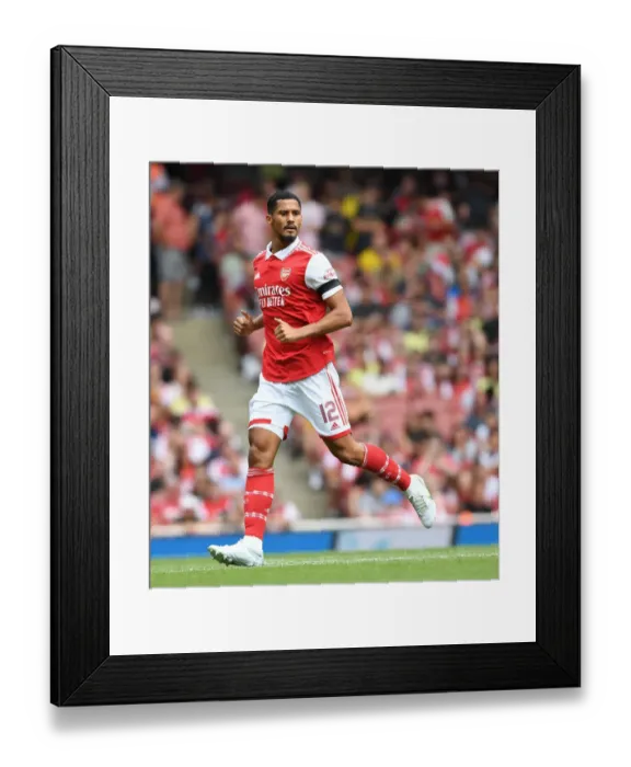 Framed Print : Arsenal's William Saliba Stands Out in Emirates Cup Victory Against Sevilla, 2022 Framed Print : Arsenal's William Saliba Stands Out in Emirates Cup Victory Against Sevilla, 2022