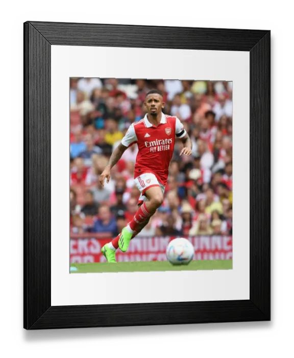 Framed Print : Gabriel Jesus Brilliant Performance: Arsenal's Emirates Cup Victory over Sevilla, 2022