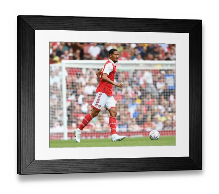 Framed Print : William Saliba's Standout Performance: Arsenal Triumphs Over Sevilla in Emirates Cup 2022 Framed Print : William Saliba's Standout Performance: Arsenal Triumphs Over Sevilla in Emirates Cup 2022