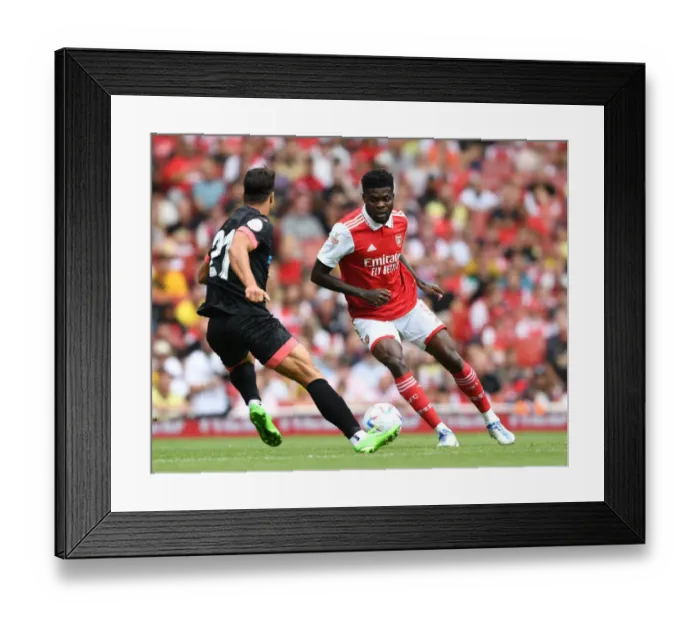 Framed Print : Thomas Partey's Standout Performance: Arsenal's Victory Over Sevilla in Emirates Cup 2022 Framed Print : Thomas Partey's Standout Performance: Arsenal's Victory Over Sevilla in Emirates Cup 2022