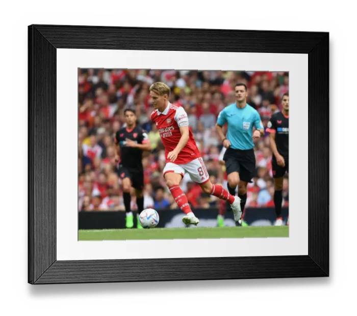 Framed Print : Martin Odegaard's Standout Performance: Arsenal Triumphs Over Sevilla in Emirates Cup 2022 Framed Print : Martin Odegaard's Standout Performance: Arsenal Triumphs Over Sevilla in Emirates Cup 2022