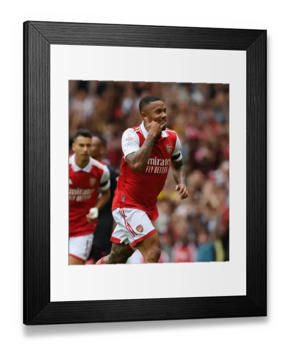 Framed Print : Gabriel Jesus Scores the Winning Goal: Arsenal Triumphs over Sevilla in 2022 Emirates Cup Framed Print : Gabriel Jesus Scores the Winning Goal: Arsenal Triumphs over Sevilla in 2022 Emirates Cup