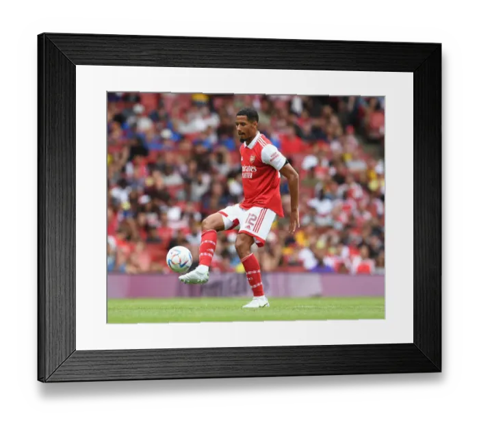 Framed Print : Arsenal's Saliba Shines: Arsenal vs Sevilla - Emirates Cup 2022 Framed Print : Arsenal's Saliba Shines: Arsenal vs Sevilla - Emirates Cup 2022