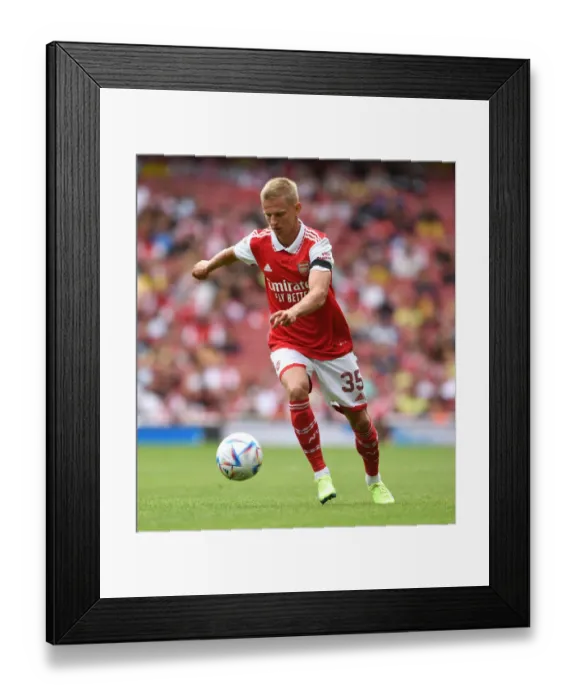 Framed Print : Arsenal vs Sevilla: Emirates Cup 2022 - Zinchenko in Action