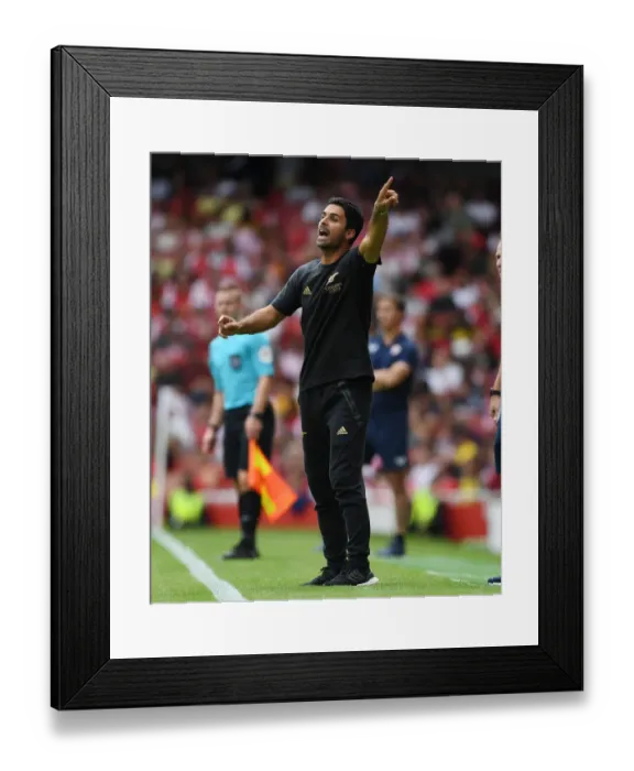 Framed Print : Mikel Arteta Faces Sevilla in Emirates Cup Showdown: Arsenal vs Sevilla, 2022