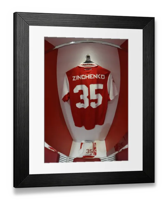 Framed Print : Arsenal Changing Room: Oleksandr Zinchenko's Shirt Before Arsenal v Sevilla (Emirates Cup 2022) Framed Print : Arsenal Changing Room: Oleksandr Zinchenko's Shirt Before Arsenal v Sevilla (Emirates Cup 2022)