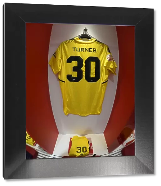 Arsenal Changing Room: Matt Turner's Shirt Before Arsenal vs Sevilla (Emirates Cup 2022)