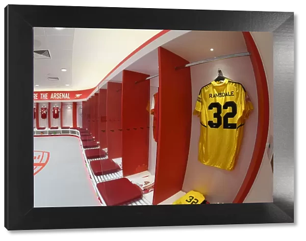 Arsenal Changing Room: Aaron Ramsdale's Shirt Before Arsenal vs Sevilla (Emirates Cup 2022)