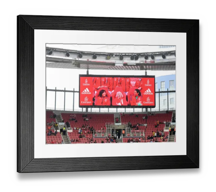 Framed Print : Arsenal Honors Maria Petri Before Arsenal vs Sevilla Pre-Season Friendly at Emirates Stadium