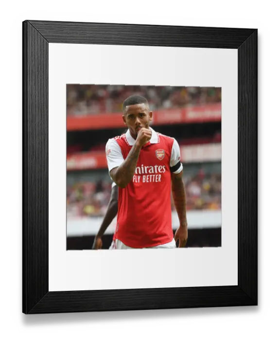 Framed Print : Gabriel Jesus Scores: Arsenal Takes the Lead vs Sevilla in Emirates Cup Framed Print : Gabriel Jesus Scores: Arsenal Takes the Lead vs Sevilla in Emirates Cup