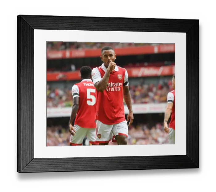 Framed Print : Gabriel Jesus Scores the Second: Arsenal Takes the Lead against Sevilla in Emirates Cup Framed Print : Gabriel Jesus Scores the Second: Arsenal Takes the Lead against Sevilla in Emirates Cup