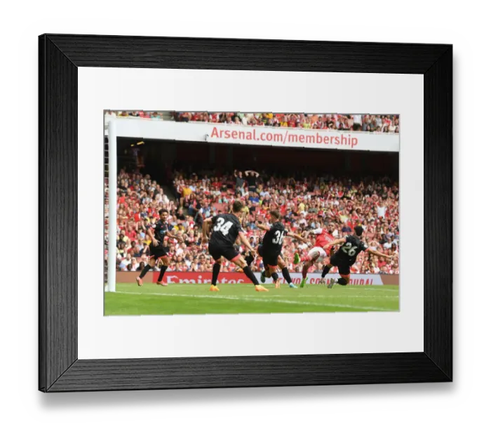 Framed Print : Arsenal Thrash Sevilla 5-1: Gabriel Jesus Scores Brace in Emirates Cup 2022