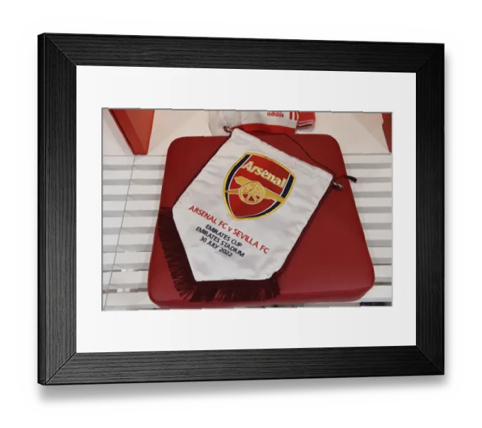 Framed Print : Arsenal Changing Room: Pre-Season Friendly against Sevilla - Emirates Cup 2022 Framed Print : Arsenal Changing Room: Pre-Season Friendly against Sevilla - Emirates Cup 2022