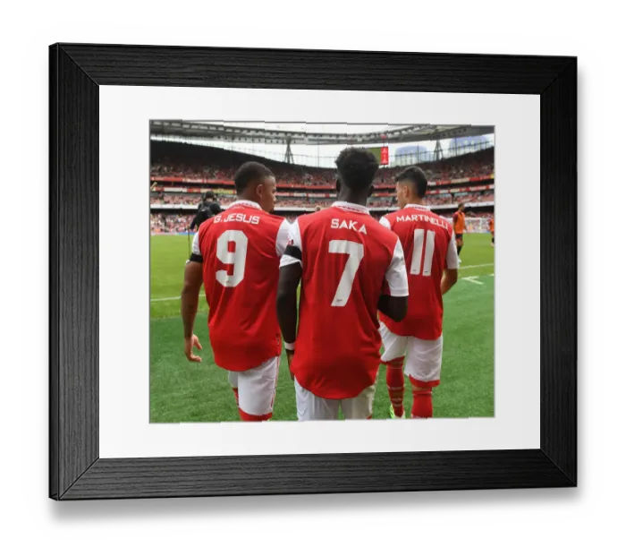 Framed Print : Arsenal's Jesus, Saka, and Martinelli in Action: Arsenal vs Sevilla, Emirates Cup 2022 Framed Print : Arsenal's Jesus, Saka, and Martinelli in Action: Arsenal vs Sevilla, Emirates Cup 2022