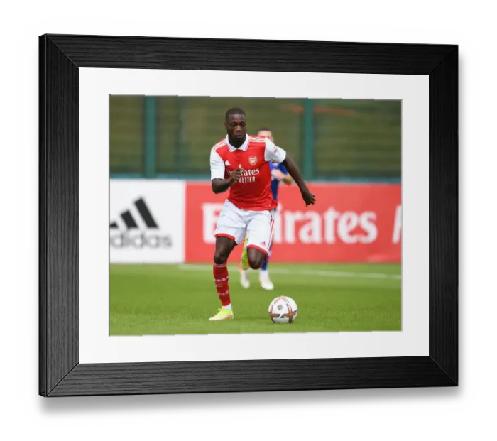 Framed Print : Arsenal's Nicolas Pepe Stars in Pre-Season: Arsenal vs Ipswich Town (July 2022)