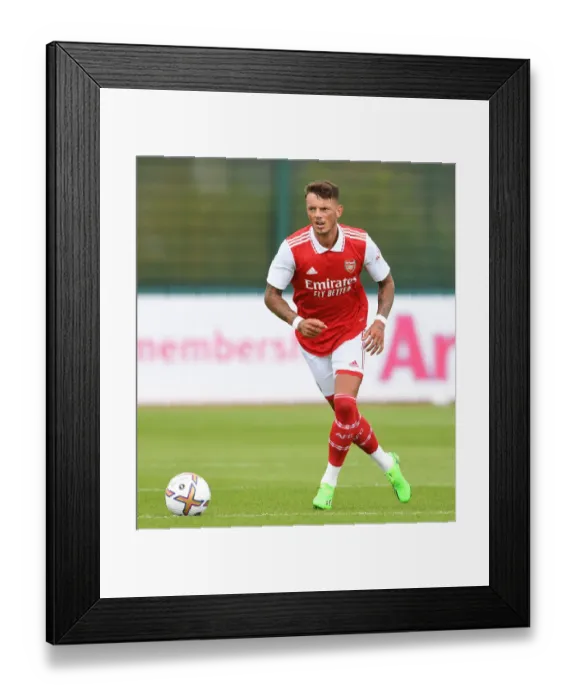 Framed Print : Arsenal's Ben White Shines in Pre-Season Win Against Ipswich Town Framed Print : Arsenal's Ben White Shines in Pre-Season Win Against Ipswich Town