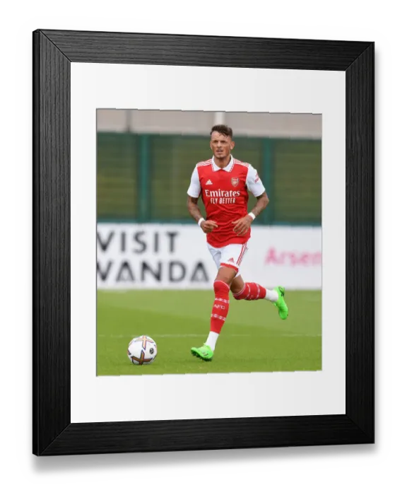 Framed Print : Arsenal's Ben White Shines: Arsenal 1-0 Ipswich Town (July 2022)