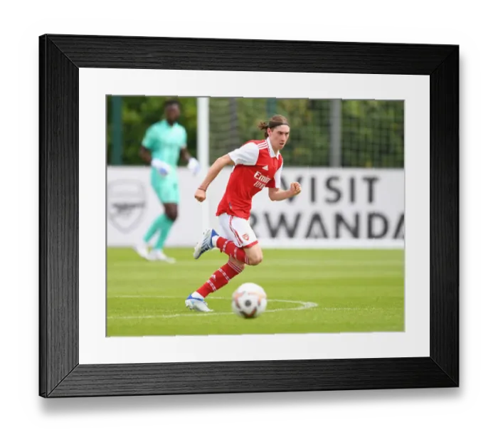 Framed Print : Marcelo Flores Steals the Show: Arsenal's Victorious Pre-Season Debut against Ipswich Town