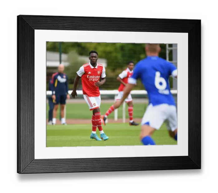 Framed Print : Arsenal's Flo Balogun Stars in Pre-Season Victory over Ipswich Town