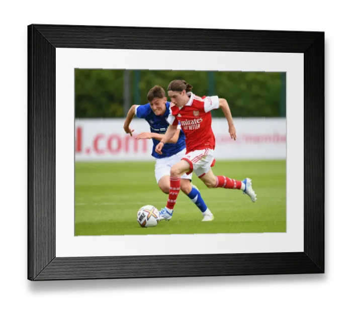 Framed Print : Arsenal's Marcelo Flores Shines in Pre-Season Friendly Against Ipswich Town