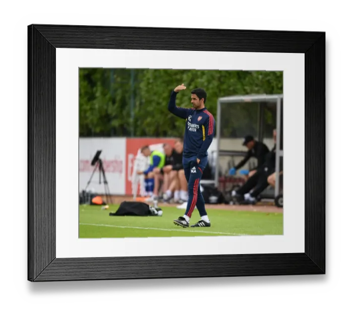 Framed Print : Arsenal Manager Mikel Arteta Leads Team in Pre-Season Friendly Against Ipswich Town Framed Print : Arsenal Manager Mikel Arteta Leads Team in Pre-Season Friendly Against Ipswich Town