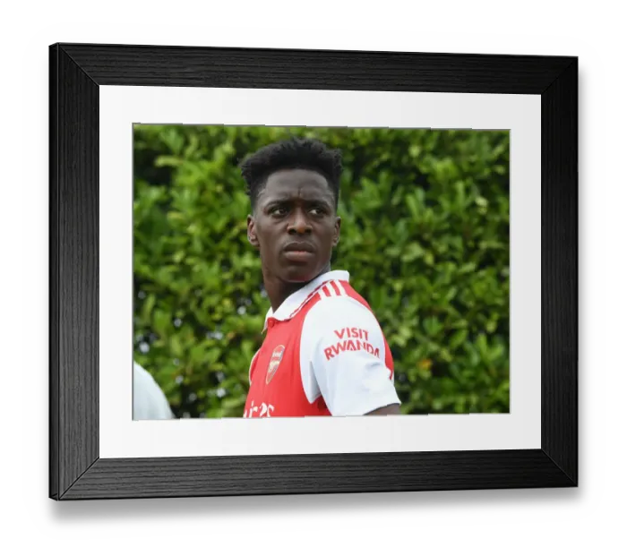 Framed Print : Arsenal FC Training: Sambi in Action against Ipswich Town (Pre-Season 2022-23)