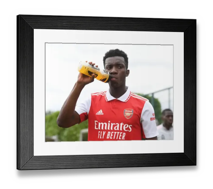 Framed Print : Arsenal's Eddie Nketiah in Pre-Season Action Against Ipswich Town Framed Print : Arsenal's Eddie Nketiah in Pre-Season Action Against Ipswich Town