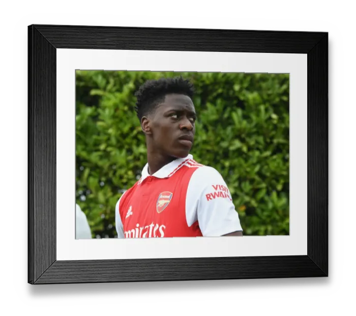 Framed Print : Arsenal FC: Sambi's Intense Training in Pre-Season Match Against Ipswich Town, 2022-23