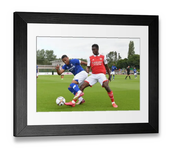 Framed Print : Arsenal's Eddie Nketiah Steals the Show: Arsenal 1-0 Ipswich Town (Pre-Season 2022-23)