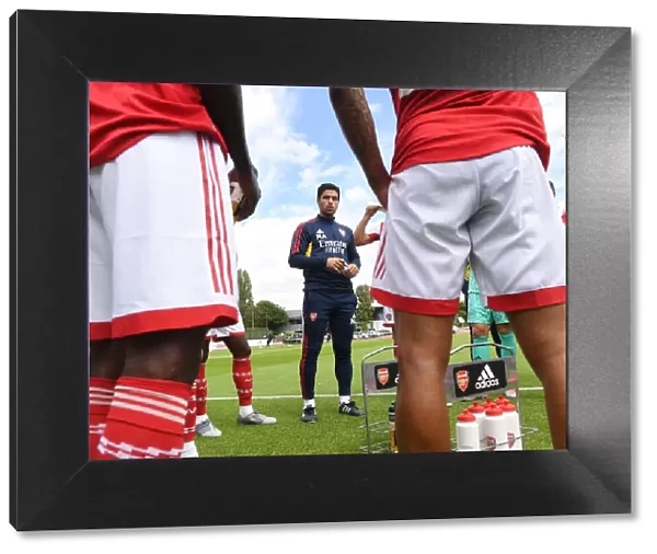 Arsenal Manager Mikel Arteta Addresses Team During Pre-Season Friendly Against Ipswich Town