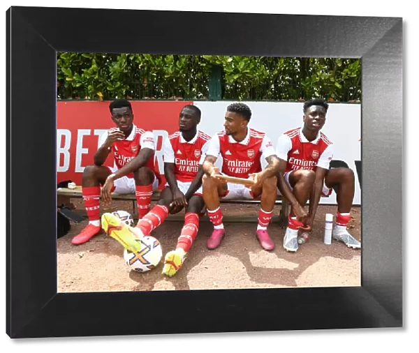 Arsenal Stars: Nketiah, Pepe, Nelson, and Sambi Train Ahead of Arsenal v Ipswich Pre-Season Friendly