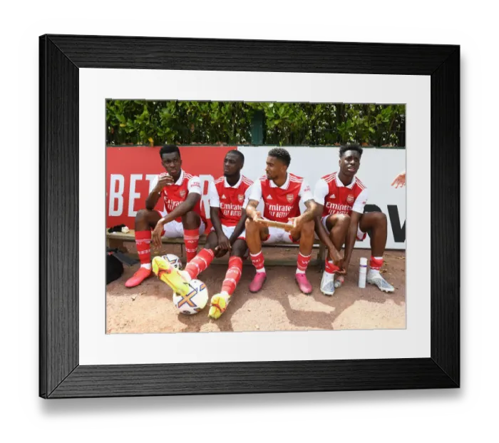 Framed Print : Arsenal Stars: Nketiah, Pepe, Nelson, and Sambi Train Ahead of Arsenal v Ipswich Pre-Season Friendly Framed Print : Arsenal Stars: Nketiah, Pepe, Nelson, and Sambi Train Ahead of Arsenal v Ipswich Pre-Season Friendly