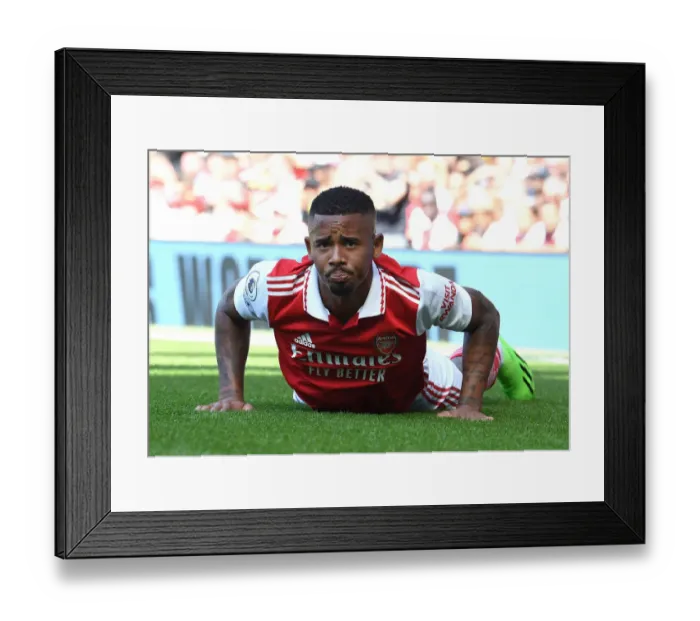 Framed Print : Gabriel Jesus Goes Head-to-Head with Leicester City in the 2022-23 Premier League Showdown Framed Print : Gabriel Jesus Goes Head-to-Head with Leicester City in the 2022-23 Premier League Showdown
