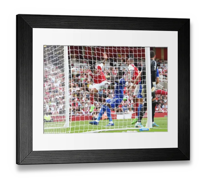 Framed Print : Arsenal's Gabriel Jesus Scores Second Goal Against Leicester City in 2022-23 Premier League