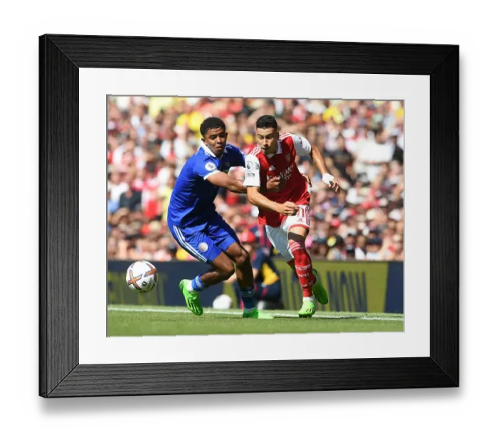 Framed Print : Martinelli vs. Fofana: A Premier League Battle of Wits and Skills Framed Print : Martinelli vs. Fofana: A Premier League Battle of Wits and Skills
