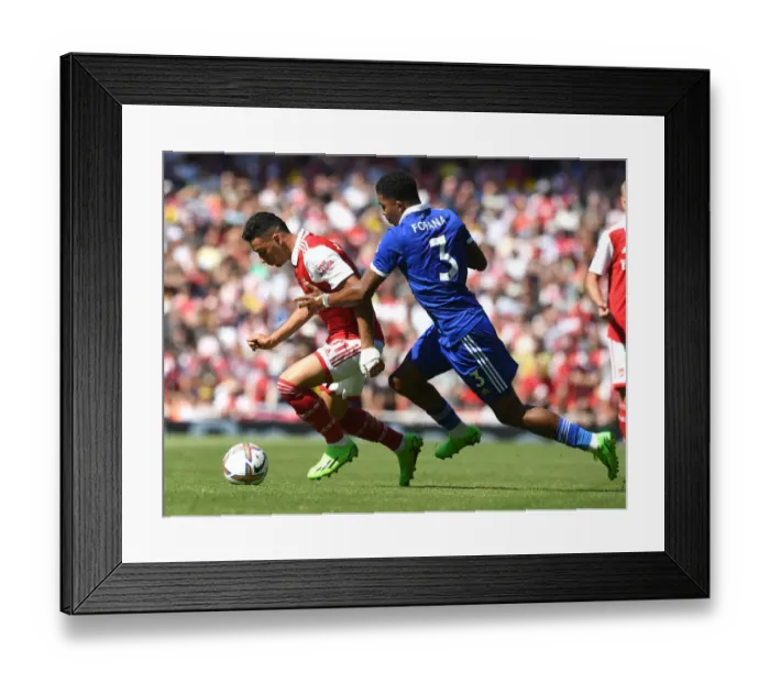 Framed Print : Martinelli vs. Fofana: A Premier League Showdown of Agility and Intelligence Framed Print : Martinelli vs. Fofana: A Premier League Showdown of Agility and Intelligence