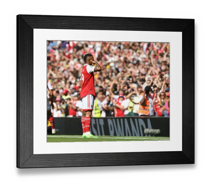 Framed Print : Gabriel Jesus Scores First Goal for Arsenal: Arsenal 1-0 Leicester City (2022-23)