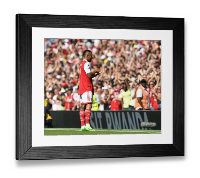 Framed Print : Gabriel Jesus Scores First Goal: Arsenal's Winning Start to 2022-23 Season vs Leicester City Framed Print : Gabriel Jesus Scores First Goal: Arsenal's Winning Start to 2022-23 Season vs Leicester City