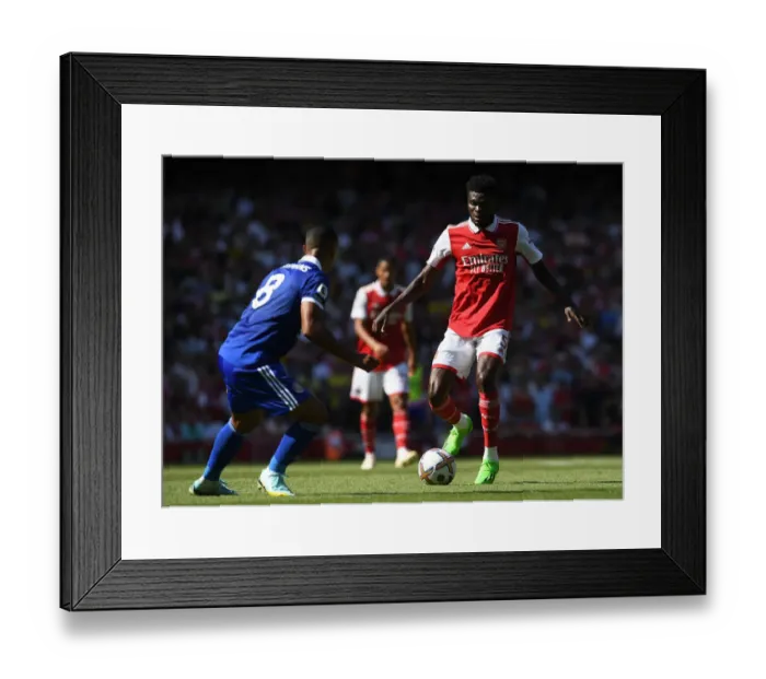 Framed Print : Thomas Partey in Action: Arsenal vs Leicester City, Premier League 2022-23