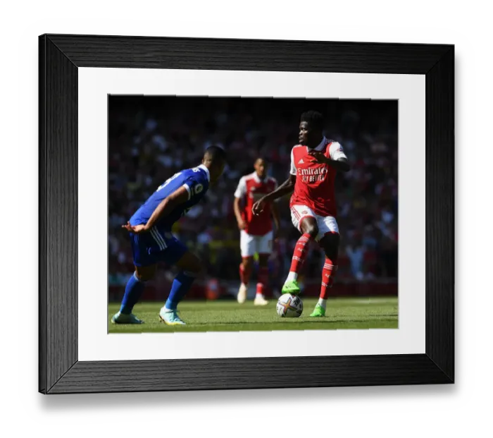 Framed Print : Thomas Partey in Action: Arsenal vs Leicester City, Premier League 2022-23 Framed Print : Thomas Partey in Action: Arsenal vs Leicester City, Premier League 2022-23
