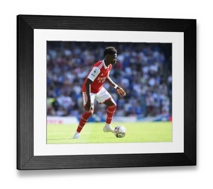 Framed Print : Arsenal's Bukayo Saka in Action: Premier League 2022-23 - Arsenal vs Leicester City Framed Print : Arsenal's Bukayo Saka in Action: Premier League 2022-23 - Arsenal vs Leicester City