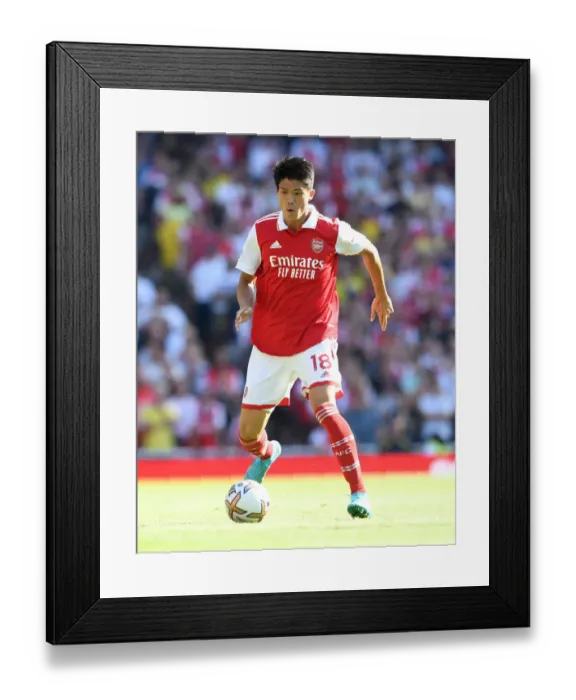 Framed Print : Arsenal's Tomiyasu in Action against Leicester City - Premier League 2022-23 Framed Print : Arsenal's Tomiyasu in Action against Leicester City - Premier League 2022-23