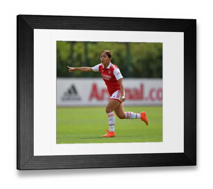 Framed Print : Arsenal Women v Brighton & Hove Albion Women: Pre-Season Friendly Arsenal Women v Brighton & Hove Albion Women: Pre-Season Friendly