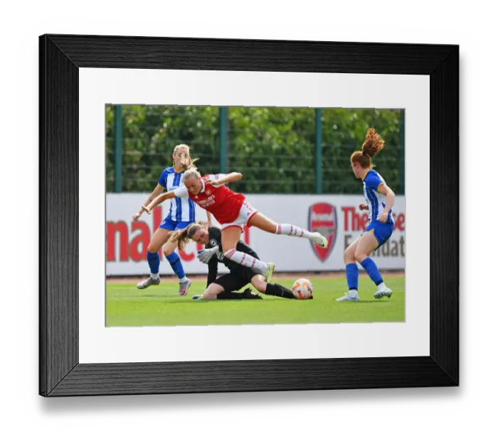 Framed Print : Arsenal Women's Frida Maanum Stars in Pre-Season Victory over Brighton & Hove Albion Women