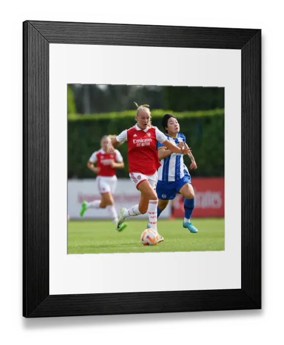 Framed Print : Frida Maanum's Star Performance: Arsenal Women vs Brighton & Hove Albion Women Pre-Season Friendly Framed Print : Frida Maanum's Star Performance: Arsenal Women vs Brighton & Hove Albion Women Pre-Season Friendly