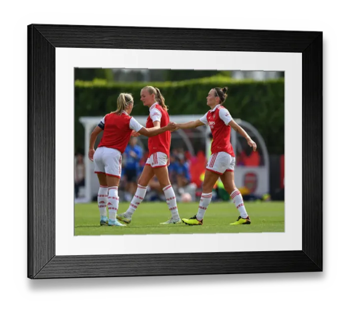 Framed Print : Arsenal Women: Caitlin Foord Scores in Pre-Season Victory Over Brighton & Hove Albion
