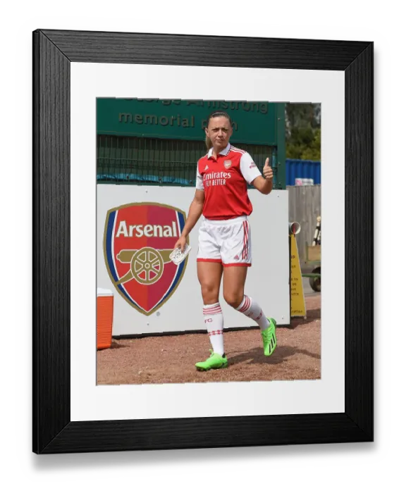 Framed Print : Arsenal's Katie McCabe Shines in Pre-Season Victory over Brighton & Hove Albion Women
