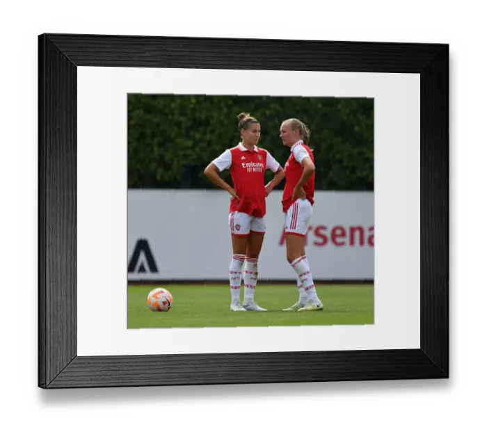 Framed Print : Arsenal Women vs Brighton & Hove Albion Women: Pre-Season Friendly (2022-23)